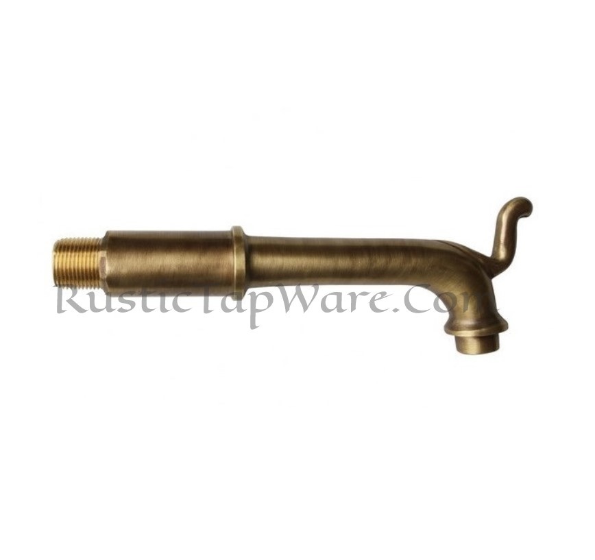 Long continuous water fountain spout in bronze finish