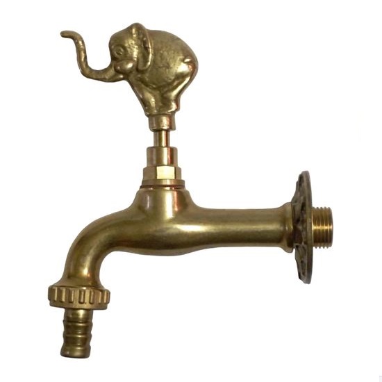 Hose-bib spigot tap with elephant handle