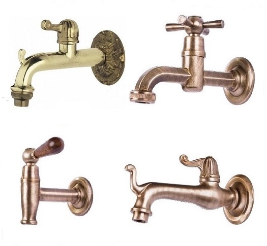 Wall mounted faucets in artisitc style