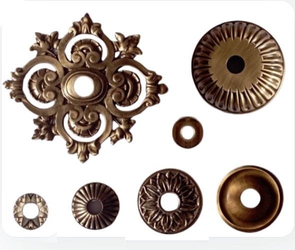 Small and Large Back Plates and Escutcheons for Spouts and Spigots 