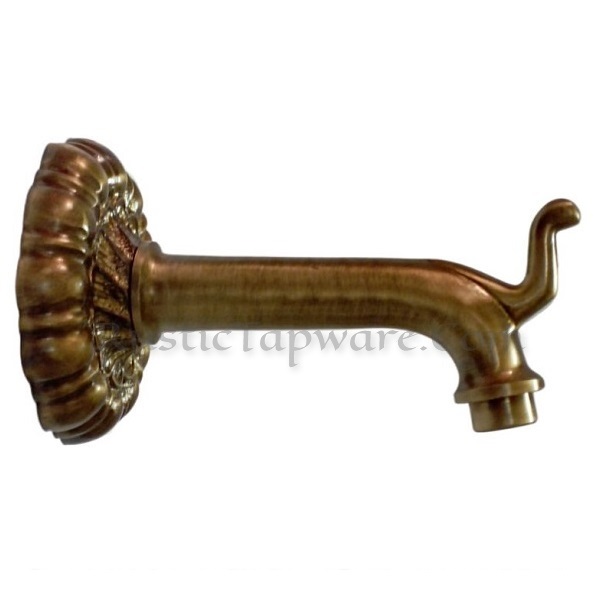 Water Fountain Spout with Floral Escutcheon │ Wall Mounted Nozzle