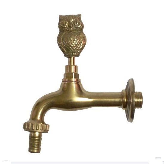 Hose-bib spigot tap with owl handle