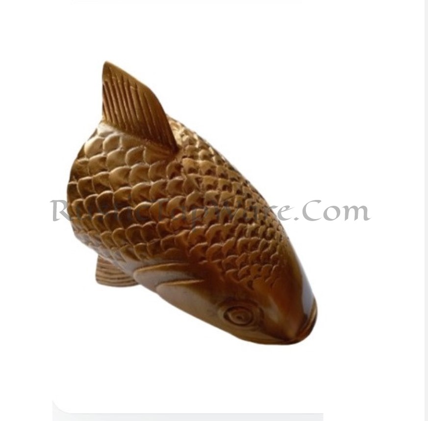 Fish head water fountain spout in bronze finish