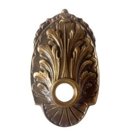 Floral Design Escutcheon in Brass for Tap and Spout