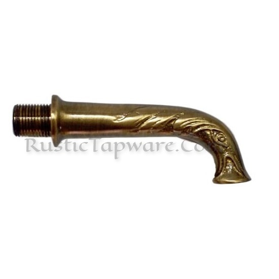 Continuous Water Fountain Spout and Large Wall Mounted Brass Spout