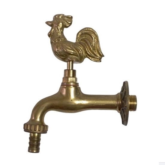 Hose-bib spigot tap with rooster handle