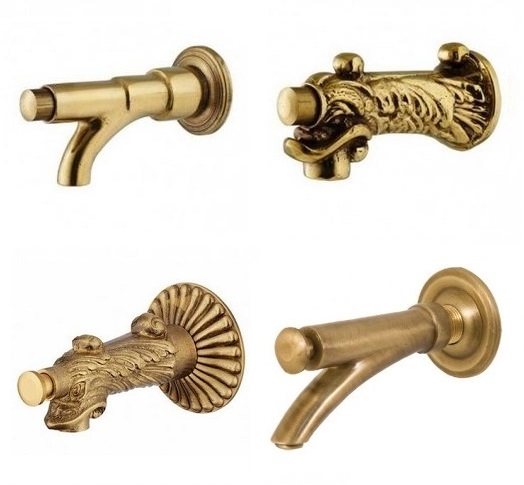 Decorative Push Button Taps for Fountain and Garden