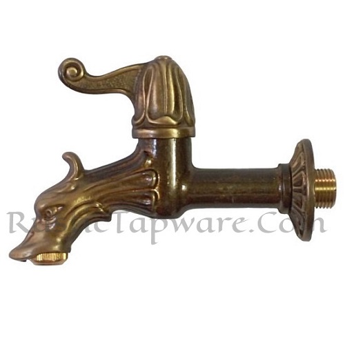 Dragon bib-cock tap with lever handle in bronze finish
