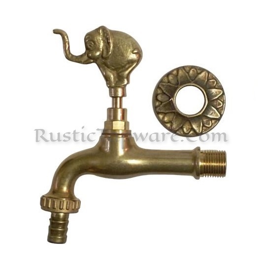 Elephant Garden Faucet, Hose-Bib Spigot and Brass Bibcock Water Tap