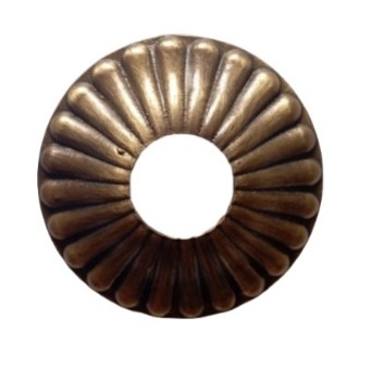 Decorative Conical Rosette in Bronze Finish for Taps and Faucets