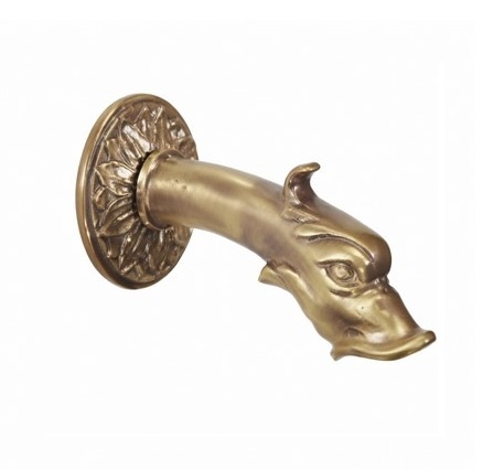 Swan Inspired Water Fountain Spout with Sunflower Backplate