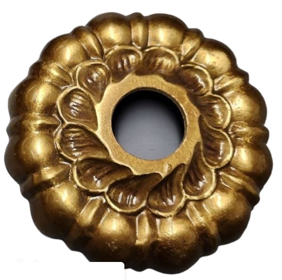 Decorative, Floral Themed Escutcheon for Fountain Spouts