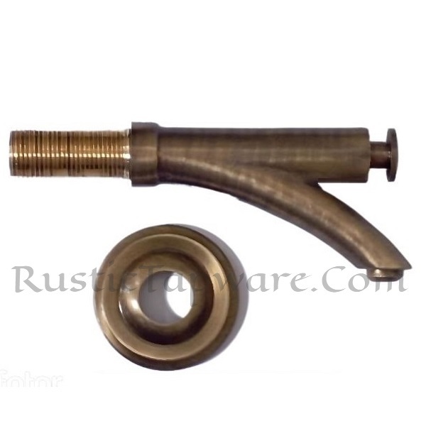 Push-button Water tap for wall fountain in Bronze Finish