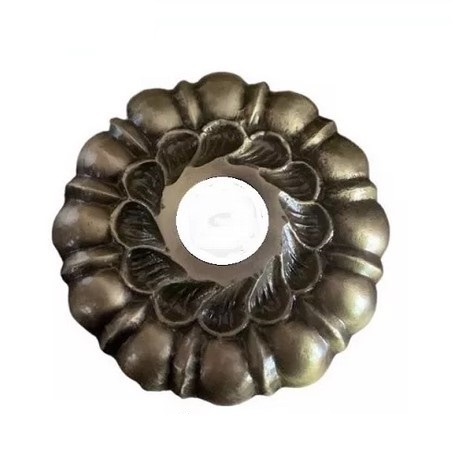 Decorative, Floral Themed Escutcheon for Fountain Spouts