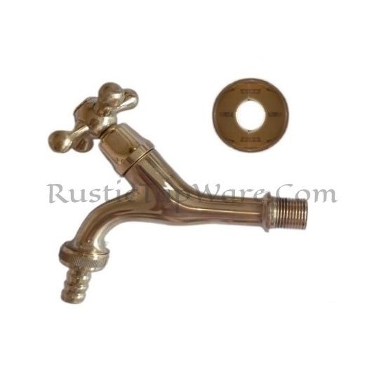 Hose-bib Gardening Spigot │ Cross Handle Brass Tap │ Bibcock Outdoor Tap