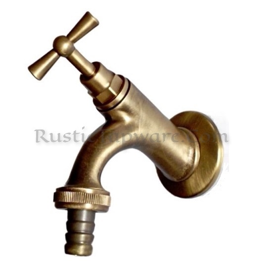 Retro classic water hose-bib spigot in oil rubbed bronze finish