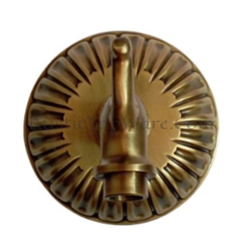 Pool wall water fountain spout in bronze finish
