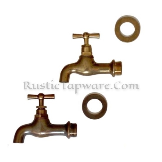 Traditional Garden Faucet, Small Water Spigot andOutdoor Brass Tap