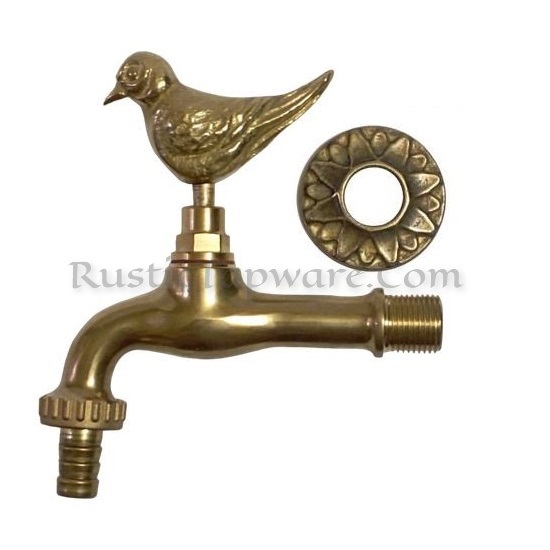 Bird Garden Faucet,│Outdoor Hose-Bib Spigot and Brass Bibcock Water Tap